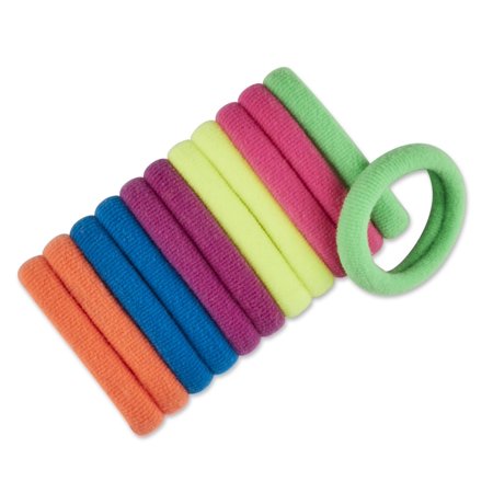 scünci Kids Soft Textured Ponytailers - Assorted Neons, 12 count-043194351251-LR-340790-2-LR eShop