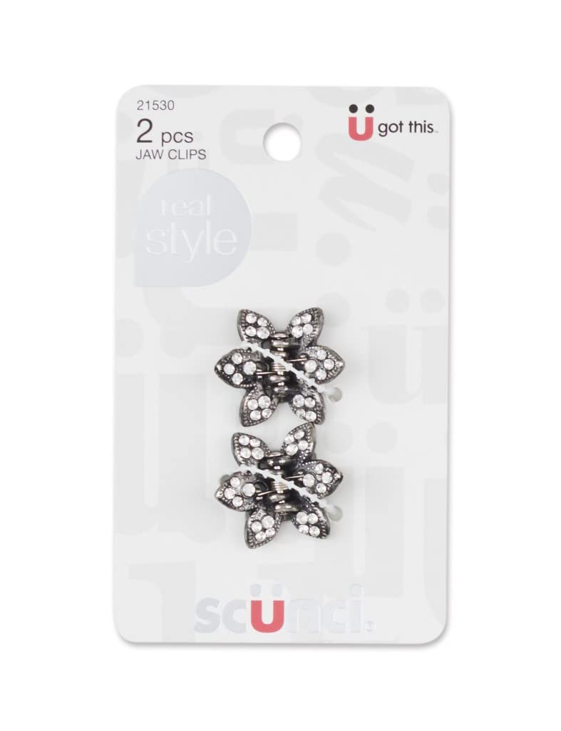 scünci Metal Flower Jaw Clips, 2 count-043194215300-LR-332515-1-LR eShop