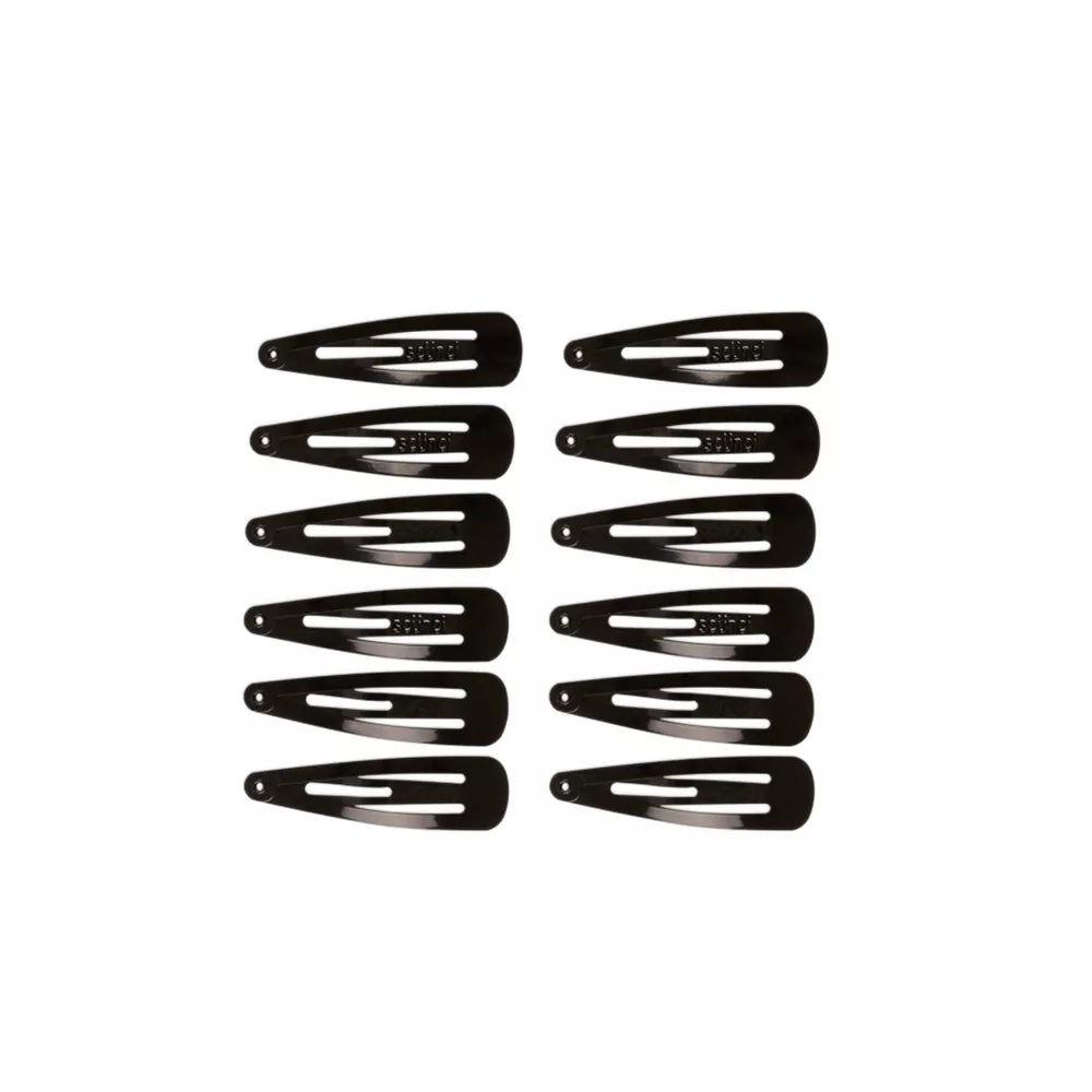 scünci Metal Snap Barrettes - Black, 12 count-043194169986-LR-179047-2-LR eShop