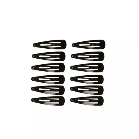 scünci Metal Snap Barrettes - Black, 12 count-043194169986-LR-179047-2-LR eShop