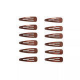 scünci Metal Snap Clip Barettes - Brown, 12 count-043194169993-LR-157066-2-LR eShop