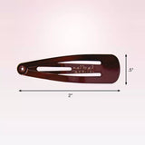 scünci Metal Snap Clip Barettes - Brown, 12 count-043194169993-LR-157066-4-LR eShop