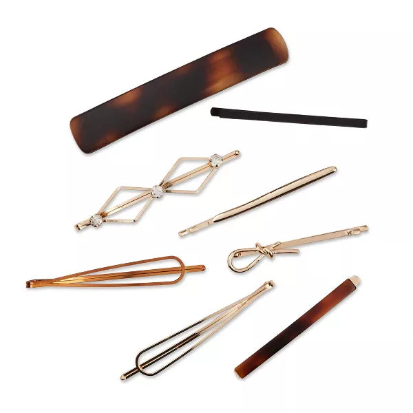 scünci Mixed Fashion Pins & Barrettes - Assorted, 8 count-043194103980-LR-359253-2-LR eShop