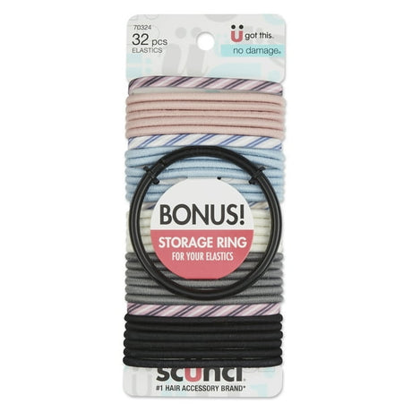 scünci Mixed Pastel Colored Hair Elastics, 32 count-043194703241-LR-353157-2-LR eShop