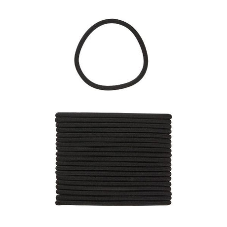 scünci No Damage 2X Stronger Elastic Hair Ties For Fine Hair - Black, 20 count-043194101436-LR-364130-2-LR eShop