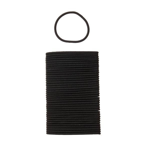 scünci No Damage 2X Stronger Elastic Hair Ties for Fine Hair - Black, 40 count-043194101443-LR-364131-2-LR eShop