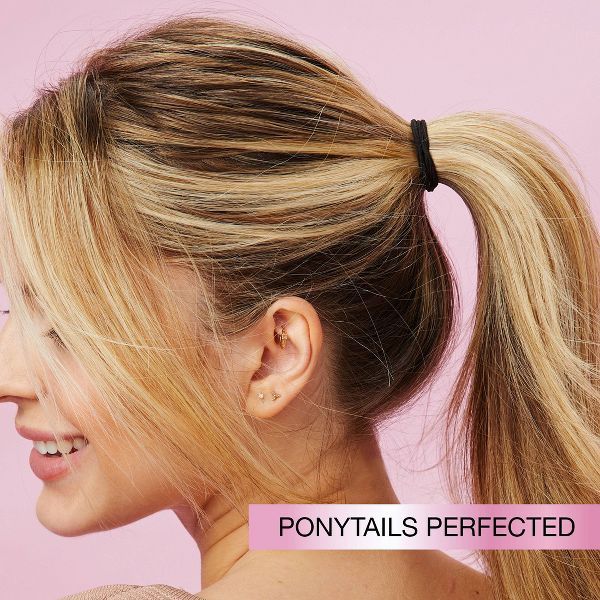 scünci No Damage 2X Stronger Elastic Hair Ties for Fine Hair - Black, 40 count-043194101443-LR-364131-3-LR eShop