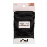 scünci No Damage Elastic Hair Ties - Black, 24 count-043194178292-LR-204211-1-LR eShop