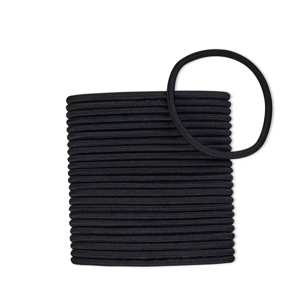 scünci No Damage Elastic Hair Ties - Black, 24 count-043194178292-LR-204211-2-LR eShop