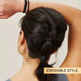 scünci No Damage Elastic Hair Ties - Black, 60 count-043194214303-LR-319469-7-LR eShop