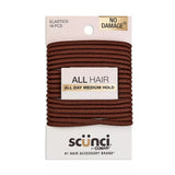 scünci No Damage Elastic Hair Ties - Brown, 18 count-043194167760-LR-165050-1-LR eShop