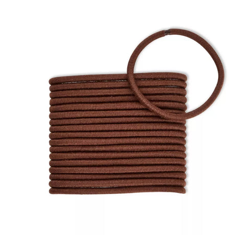scünci No Damage Elastic Hair Ties - Brown, 18 count-043194167760-LR-165050-2-LR eShop