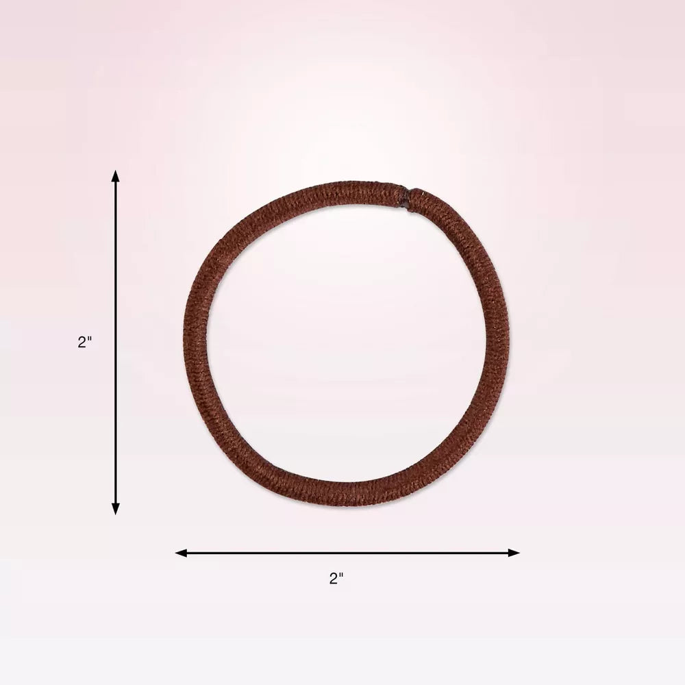 scünci No Damage Elastic Hair Ties - Brown, 18 count-043194167760-LR-165050-4-LR eShop