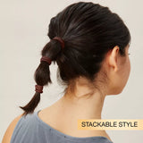 scünci No Damage Elastic Hair Ties - Brown, 18 count-043194167760-LR-165050-7-LR eShop