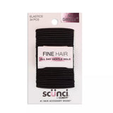 scünci No Damage Elastic Hair Ties For Fine Hair - Black, 34 count-043194159758-LR-156994-1-LR eShop