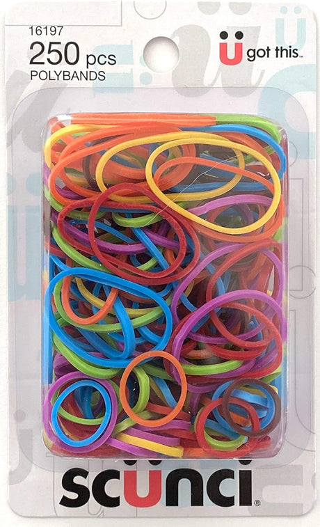scünci No Damage Elastic Polybands - Assorted Exotics, 250 count-043194161973-LR-165031-1-LR eShop