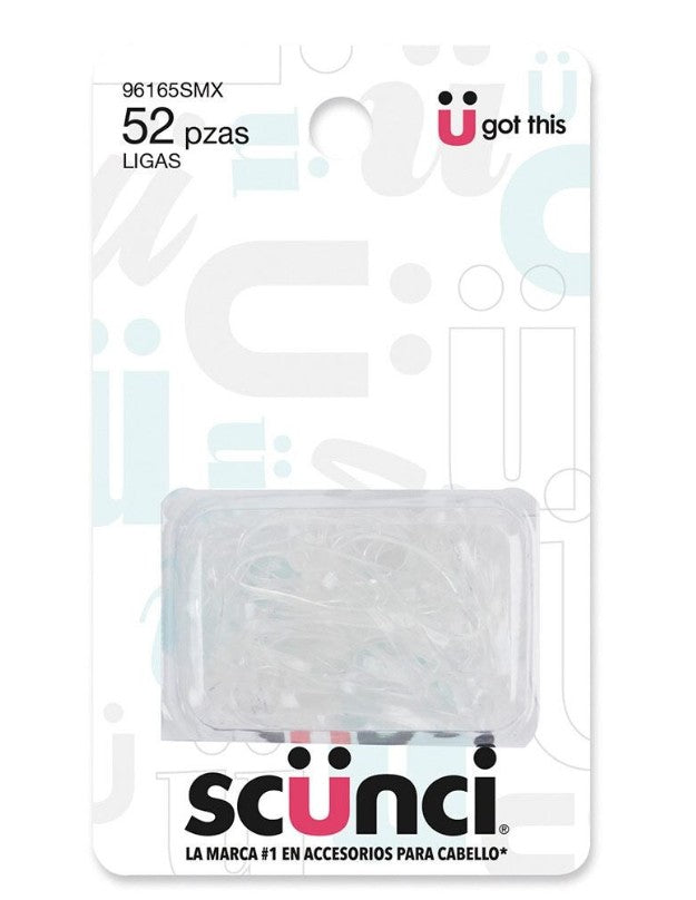 scünci No Damage Elastic Polybands - Clear, 52 count-043194161652-LR-148291-1-LR eShop