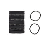 scünci No-Damage Elastic Stretch Hairbands - Black With Assorted Reflective, 30 count-043194398089-LR-335028-3-LR eShop