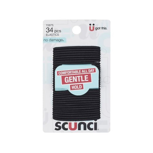 Scünci No Damage Gentle Hold Small Hair Elastics Black, 34 CT-043194159758-LR-156994-1-LR eShop