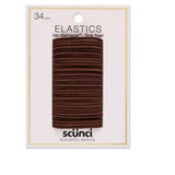 scünci No Damage Hair Elastics - Brown, 34 count-043194178919-LR-220913-1-LR eShop