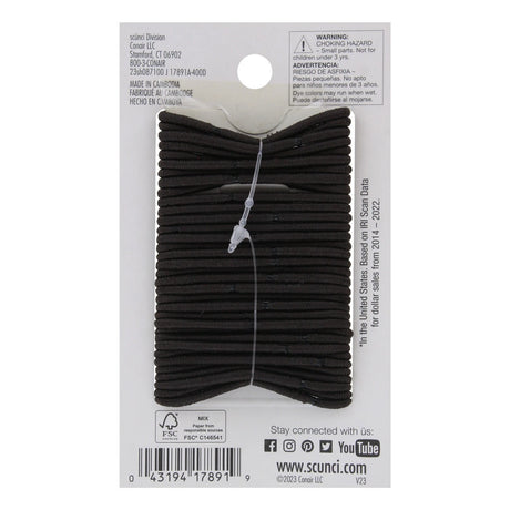 scünci No Damage Hair Elastics - Brown, 34 count-043194178919-LR-220913-2-LR eShop