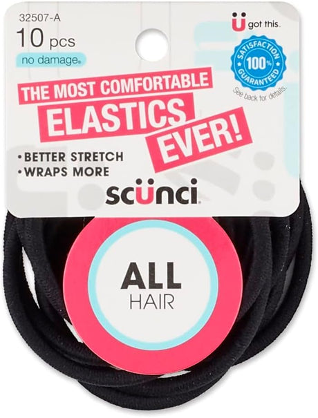 scünci No Damage Hair Elastics For All Hair Types, 10 count-043194325078-LR-332517-1-LR eShop
