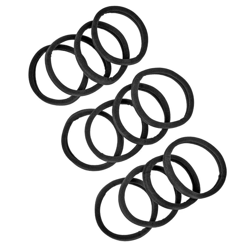 scünci No Damage Hosiery Elastic Ponytailer - Black, 12 count-043194101474-LR-360871-2-LR eShop