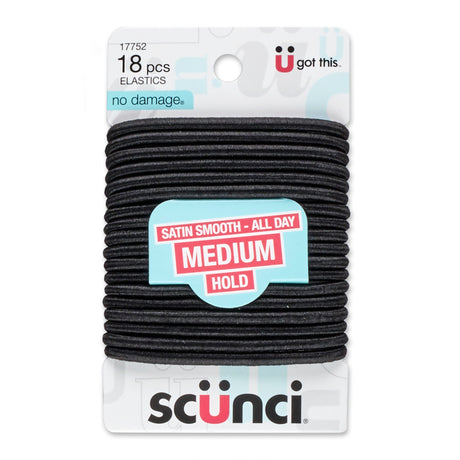 Scünci No Damage Large Hair Elastic, Black, 18 CT-043194177523-LR-184252-2-LR eShop