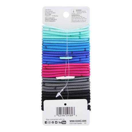 scünci No Damage Large Hair Elastics - Assorted Caribbeans, 32 counts-043194591893-LR-274808-2-LR eShop