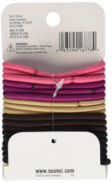 scünci No Damage Medium Hold Hair Elastics - Assorted Neutrals, 18 count-043194167784-LR-157053-2-LR eShop
