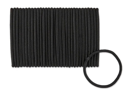 scünci No Damage Medium Hold Mixed Satin & Regular Hair Elastics - Black, 32 count-043194334919-LR-335059-2-LR eShop