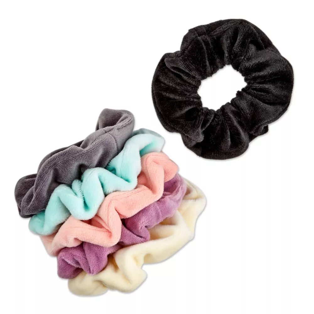 scünci No Damage Plush Velour Scrunchies - Neutrals, 6 count-043194351473-LR-348443-2-LR eShop