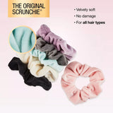 scünci No Damage Plush Velour Scrunchies - Neutrals, 6 count-043194351473-LR-348443-5-LR eShop