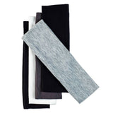 scünci No Damage Stretch Fabric Headbands - Blacks, White, and Grays, 5 count-043194392704-LR-274562-2-LR eShop