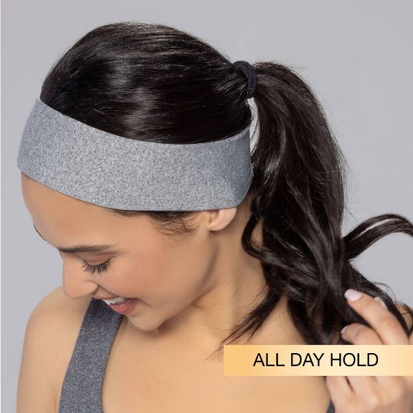 scünci No Damage Stretch Fabric Headbands - Blacks, White, and Grays, 5 count-043194392704-LR-274562-3-LR eShop