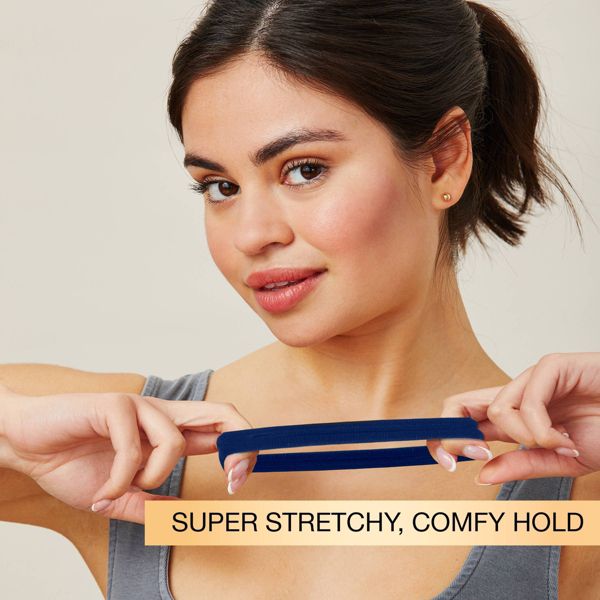 scünci No Damage Super Comfy Hosiery Elastic Hair Tie Ponytailers for All Hair - Assorted Colors, 12 count-043194104659-LR-361974-6-LR eShop