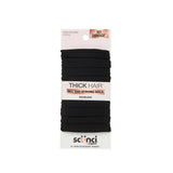 scünci No Damage Super Comfy Hosiery Elastic Hair Tie Ponytailers for Thick Hair - Black, 10 count-043194101498-LR-361972-1-LR eShop