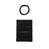 scünci No Damage Super Comfy Hosiery Elastic Hair Tie Ponytailers for Thick Hair - Black, 10 count-043194101498-LR-361972-2-LR eShop