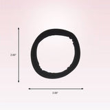 scünci No Damage Super Comfy Hosiery Elastic Hair Tie Ponytailers for Thick Hair - Black, 10 count-043194101498-LR-361972-4-LR eShop