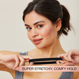 scünci No Damage Super Comfy Hosiery Elastic Hair Tie Ponytailers for Thick Hair - Black, 10 count-043194101498-LR-361972-6-LR eShop