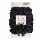scünci No Damage Textured Scrunchies - Black, 8 count-043194383078-LR-274557-1-LR eShop