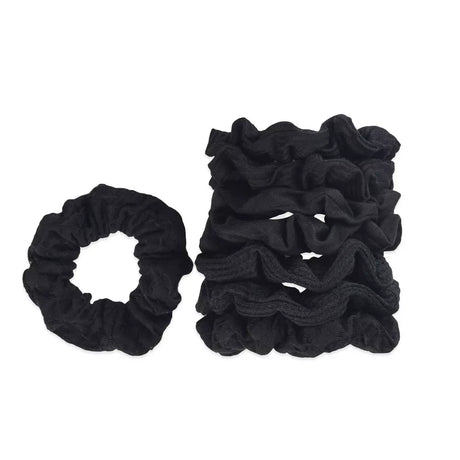 scünci No Damage Textured Scrunchies - Black, 8 count-043194383078-LR-274557-2-LR eShop