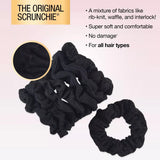 scünci No Damage Textured Scrunchies - Black, 8 count-043194383078-LR-274557-5-LR eShop