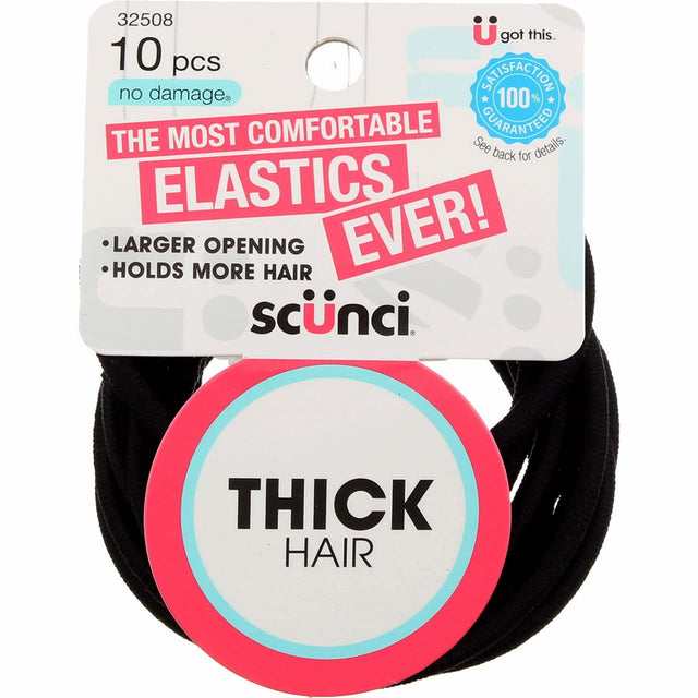 scünci No Damage Thick Hair Elastics, 10 count-043194325085-LR-331138-1-LR eShop