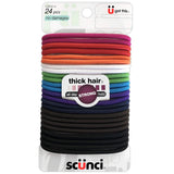 scünci No Damage Thick Hair Elastics - Assorted Brights, 24 count-043194178308-LR-204212-1-LR eShop