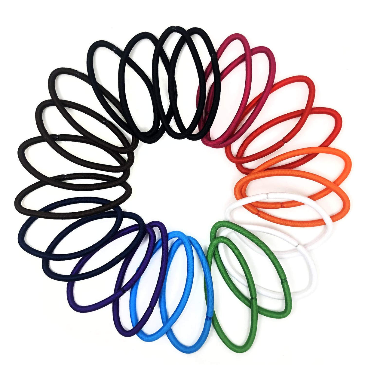 scünci No Damage Thick Hair Elastics - Assorted Brights, 24 count-043194178308-LR-204212-4-LR eShop