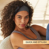 scünci No Damage Total Comfort Extra Wide Headbands - Gray and Black, 2 count-043194383801-LR-274379-3-LR eShop