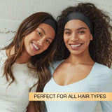 scünci No Damage Total Comfort Extra Wide Headbands - Gray and Black, 2 count-043194383801-LR-274379-6-LR eShop