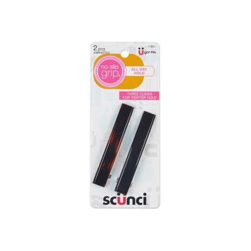 Scünci No-Slip Grip Auto Clasp Barrettes, 2 CT-043194178513-LR-169659-1-LR eShop