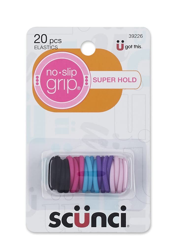 scünci No-Slip Grip Gel Evolution Mini Ponytailers - Assorted Colors, 20 count-043194392261-LR-249667-1-LR eShop